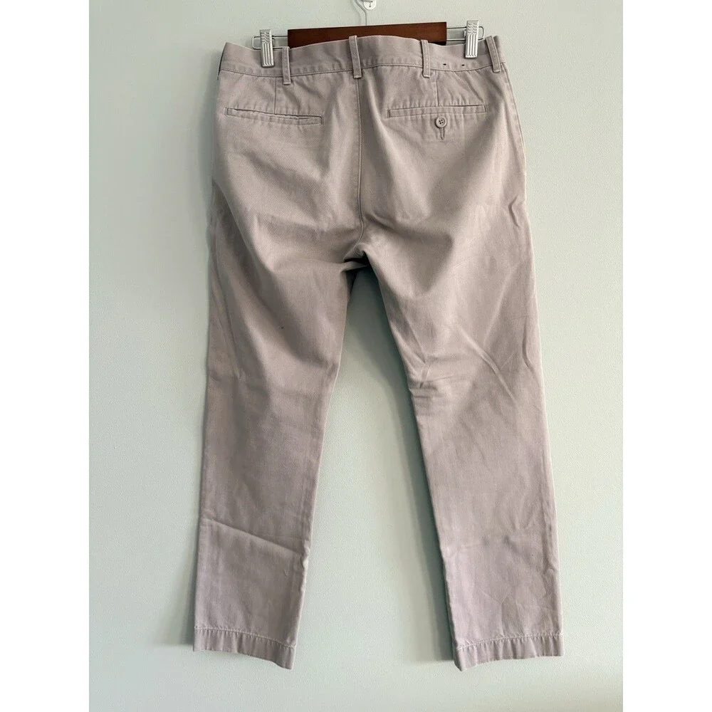 J. Crew The Driggs Pants Mens 31x30 Gray Chino Slash Pockets Casual Preppy